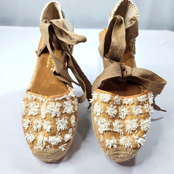 Maypol Tan Espadrilles Sandals Size 36 - Picture 2 of 7